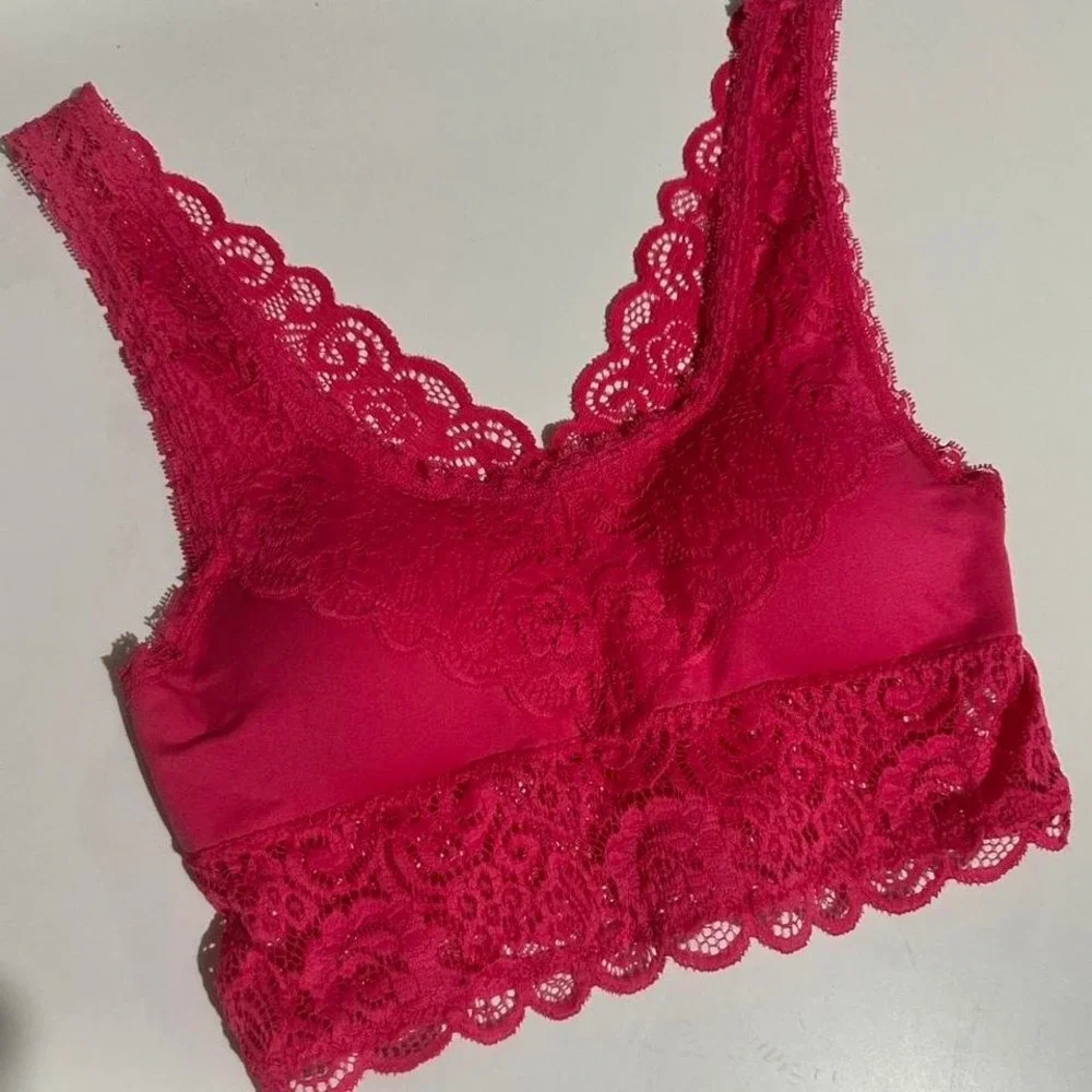 New Zenana‎ Bralette Size S/M Hot Pink